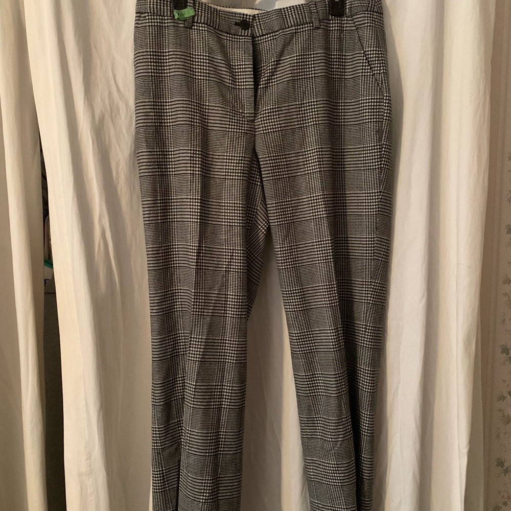 Talbots wool pants curvy black/white